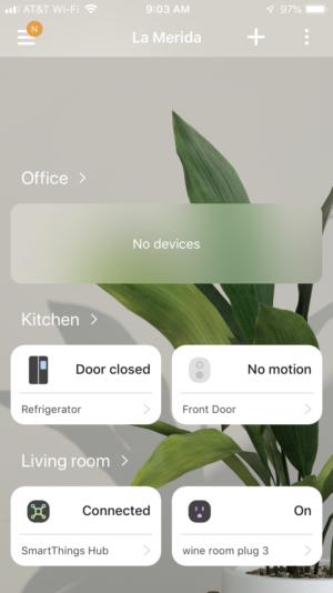 Samsung SmartThings app