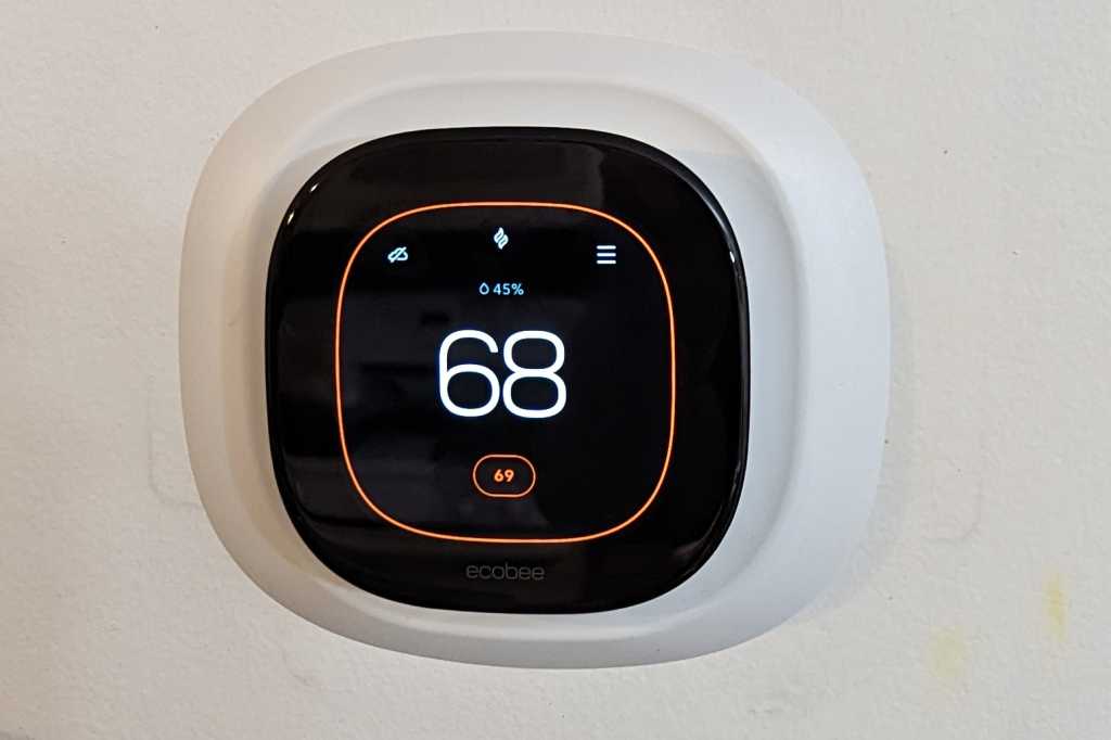 Ecobee Smart Thermostat Enhanced with trim ring