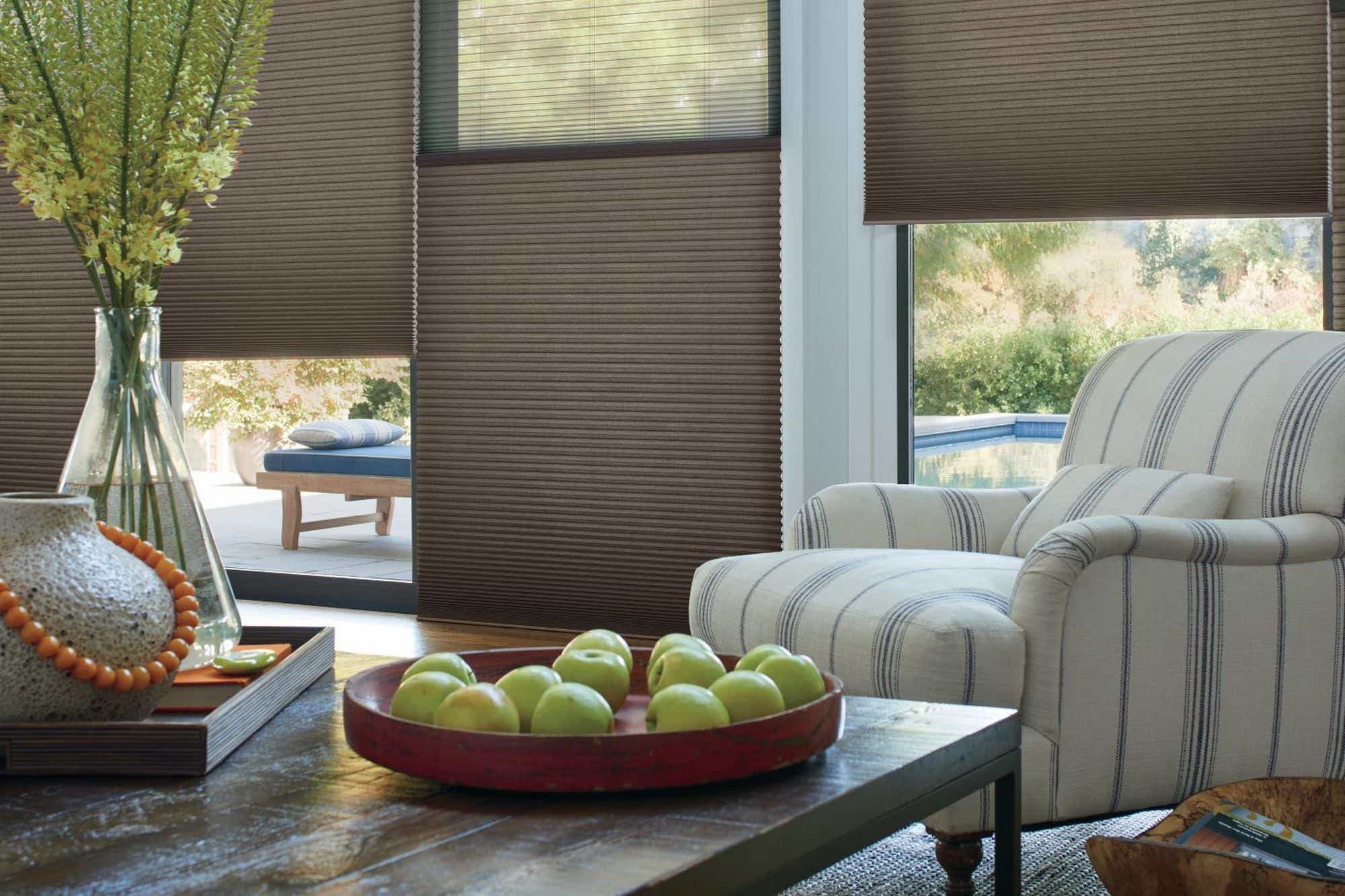 Hunter Douglas Duette shade with PowerView Automation -- Best custom-installed cellular smart shades