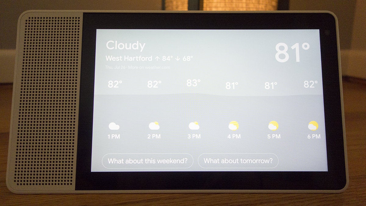 lenovo smart display weather