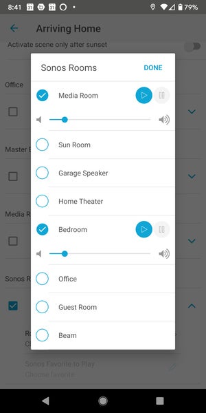 lutron app scene control