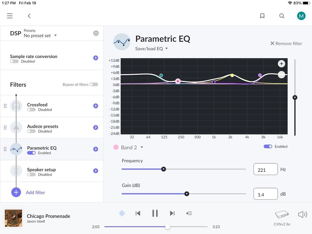 roon parametric eq