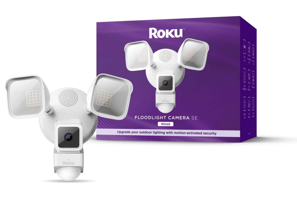 Roku wired floodlight camera